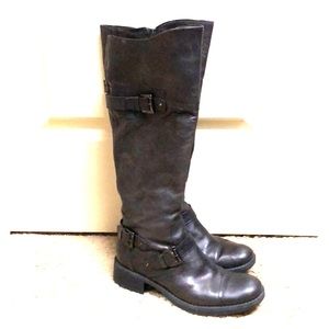 Zita Maria Brown Leather Riding Boots